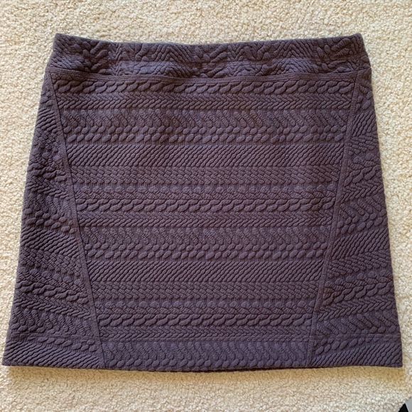 Prana Gray Textured Knit Pencil Skirt - Picture 2 of 2